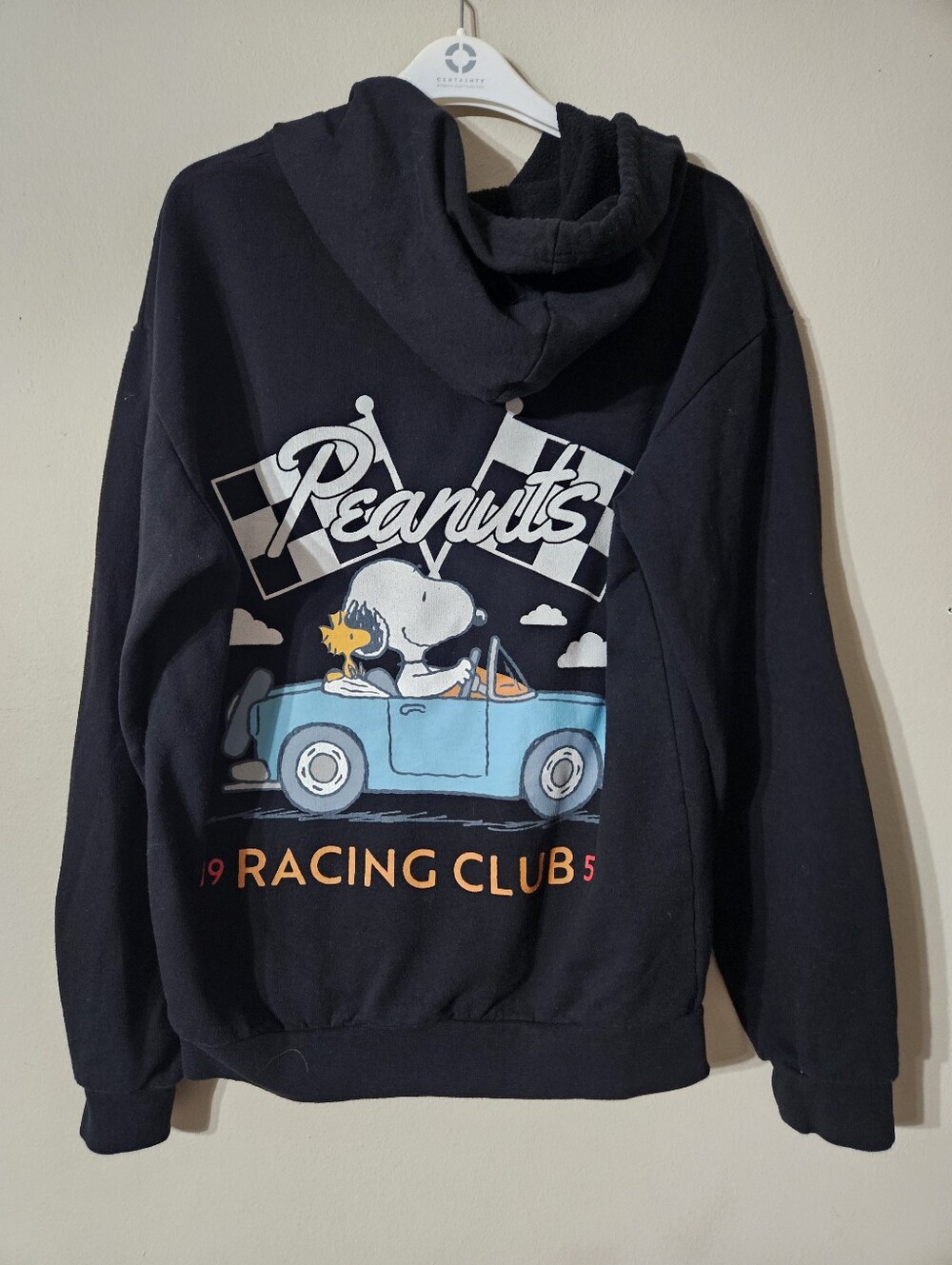 Peanuts Snoopy Racing Club Hoodie Small